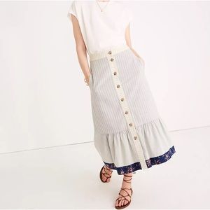 Madewell X The New Denim Project Patchwork Skirt Size 10
